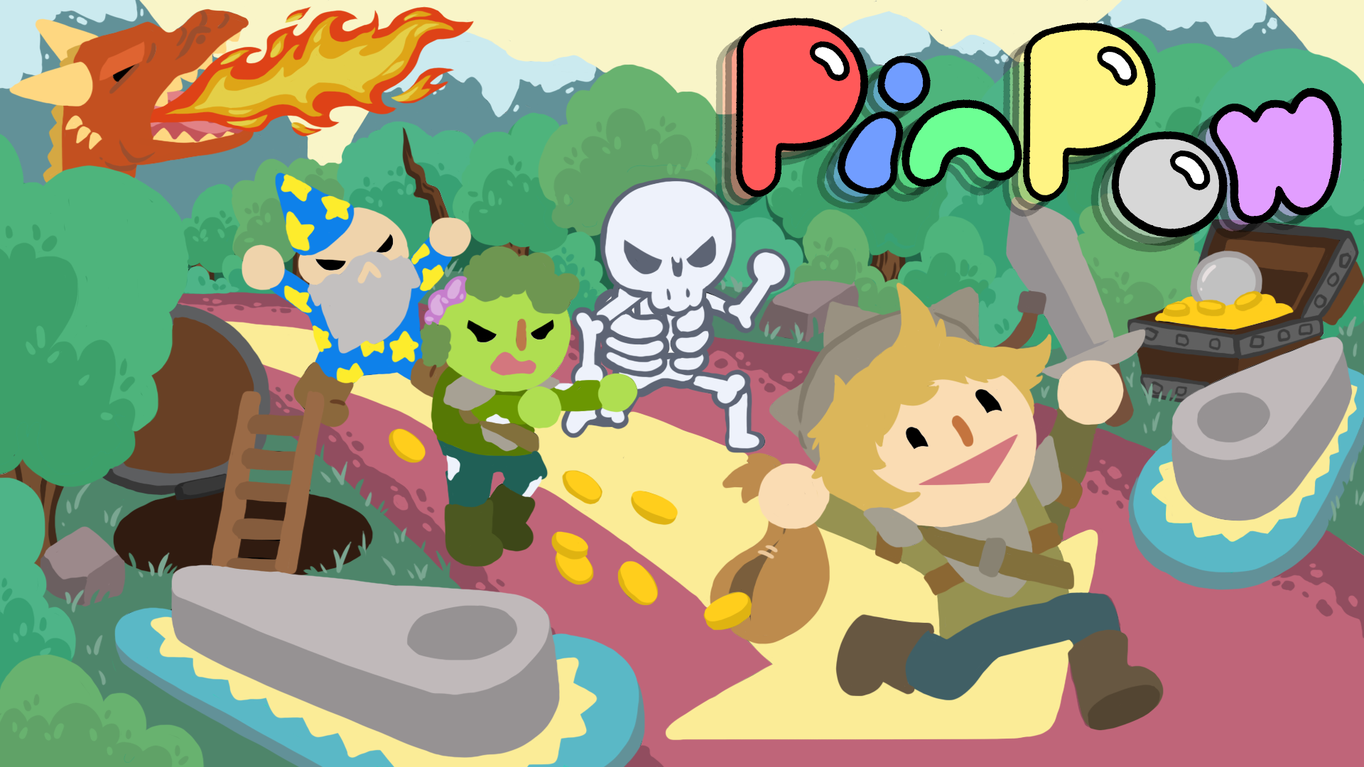 PinPow gameplay art